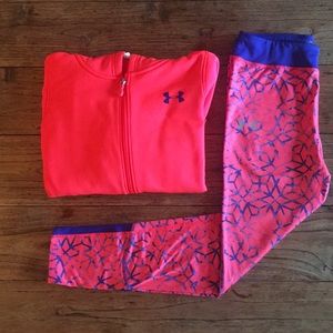 Under Armour Girls Large Sweatshirt/Legging Set